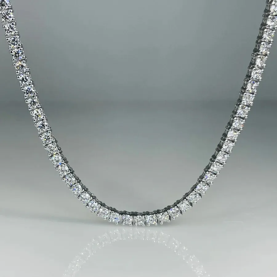 Diamond tennis necklace